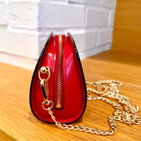 Louis Vuitton Authentic Vintage Custom Red Epi Dauphine PM Crossbody Bag - Picture 3 of 14